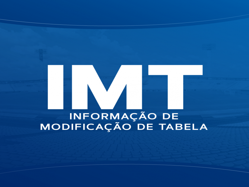 Informação de Modificação de Tabela