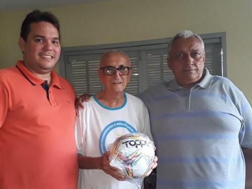 . Daniel Araújo, superintendente da FFP e Robert Brown, presidente da FFP com o jornalista Carlos Said